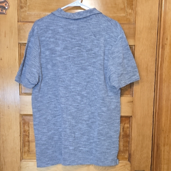 Alexander Julian Vintage Colours Gray Short Sleeve  Polo Shirt Textured Knit XL - Picture 4 of 6